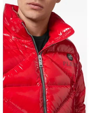 Philipp Plein グロッシー・パディングジャケット - レッド - サムネイル5