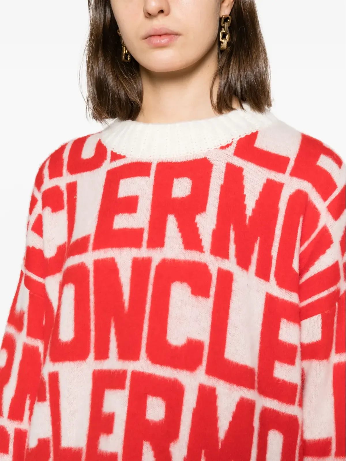 Moncler ロゴジャカード ウールセーター - 画像5