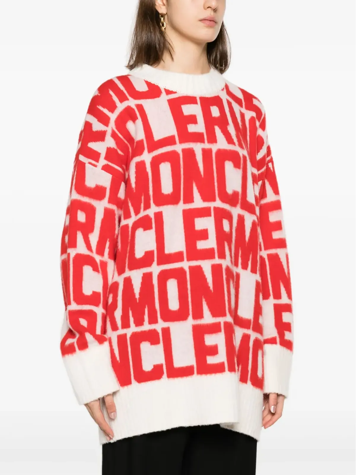 Moncler ロゴジャカード ウールセーター - 画像3