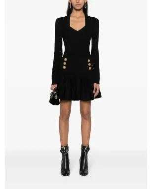Balmain フレアリブニットドレス - サムネイル2