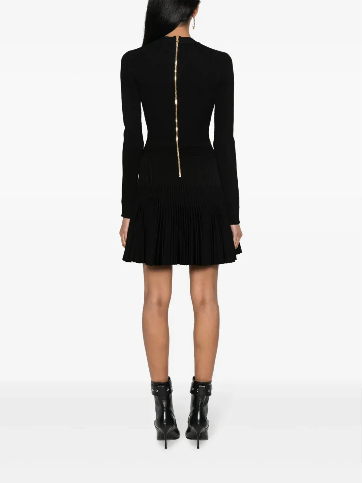 Balmain フレアリブニットドレス - 画像4