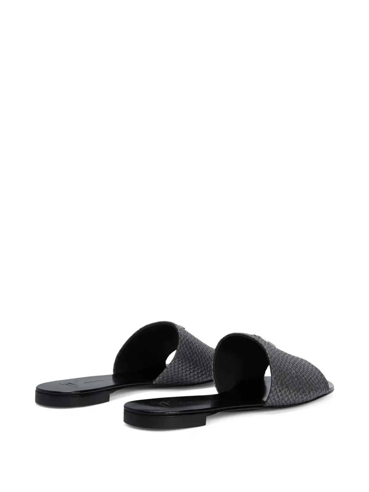 Giuseppe Zanotti Shirley レザーサンダル - グレー - 画像3