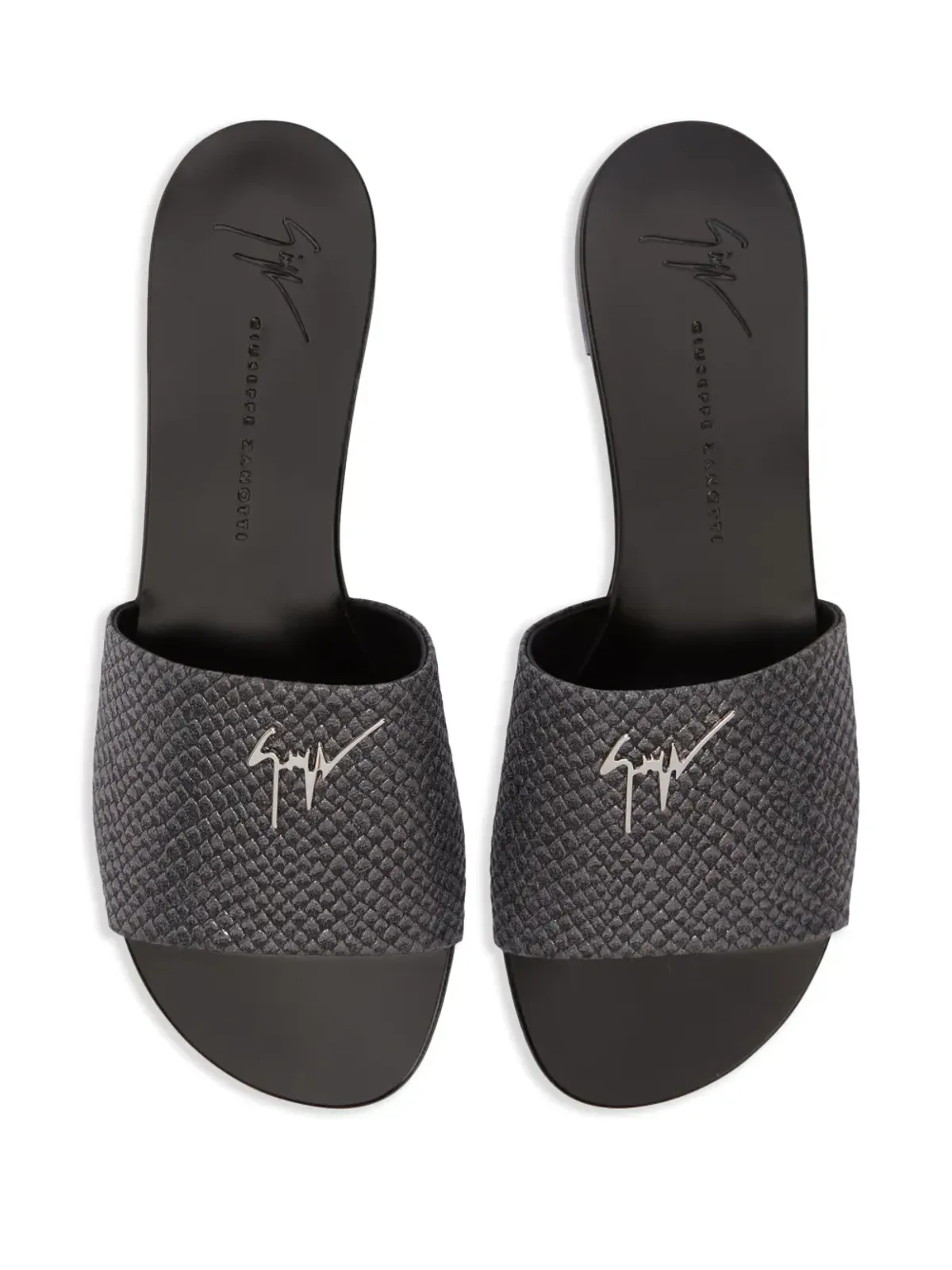 Giuseppe Zanotti Shirley レザーサンダル - グレー - 画像4