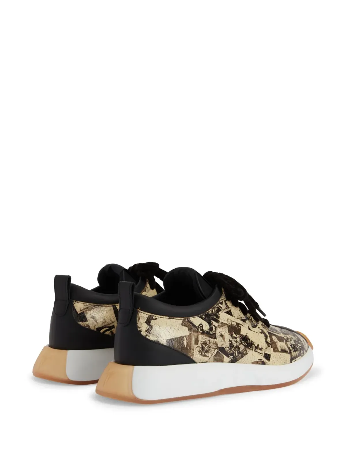 Giuseppe Zanotti Ferox レースアップ ローカットスニーカー ブラウン - 画像3