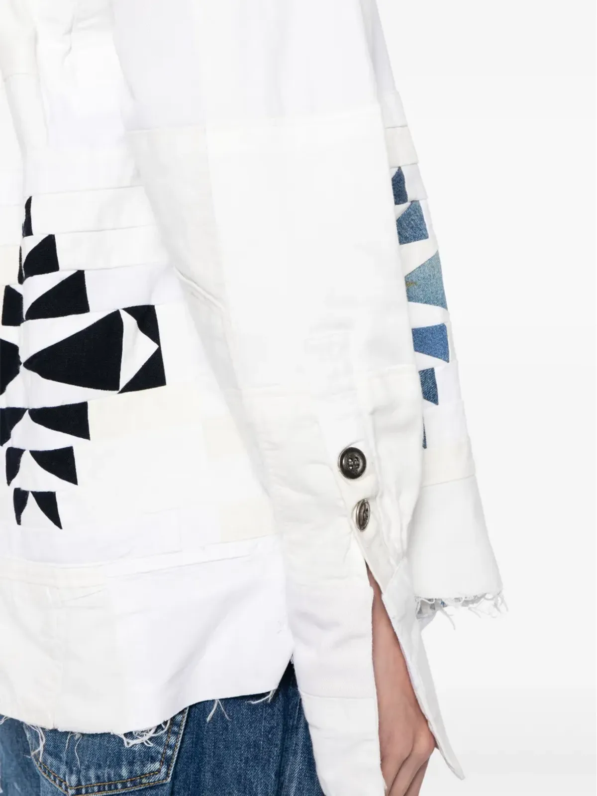 Greg Lauren オープンフロント ダメージ加工 ジャケット - 画像5