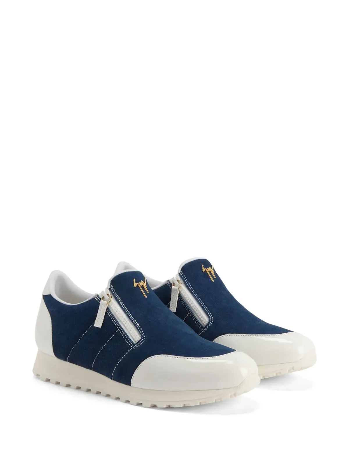Giuseppe Zanotti Ilde Run ダブルジップ ローカットスニーカー - 画像2