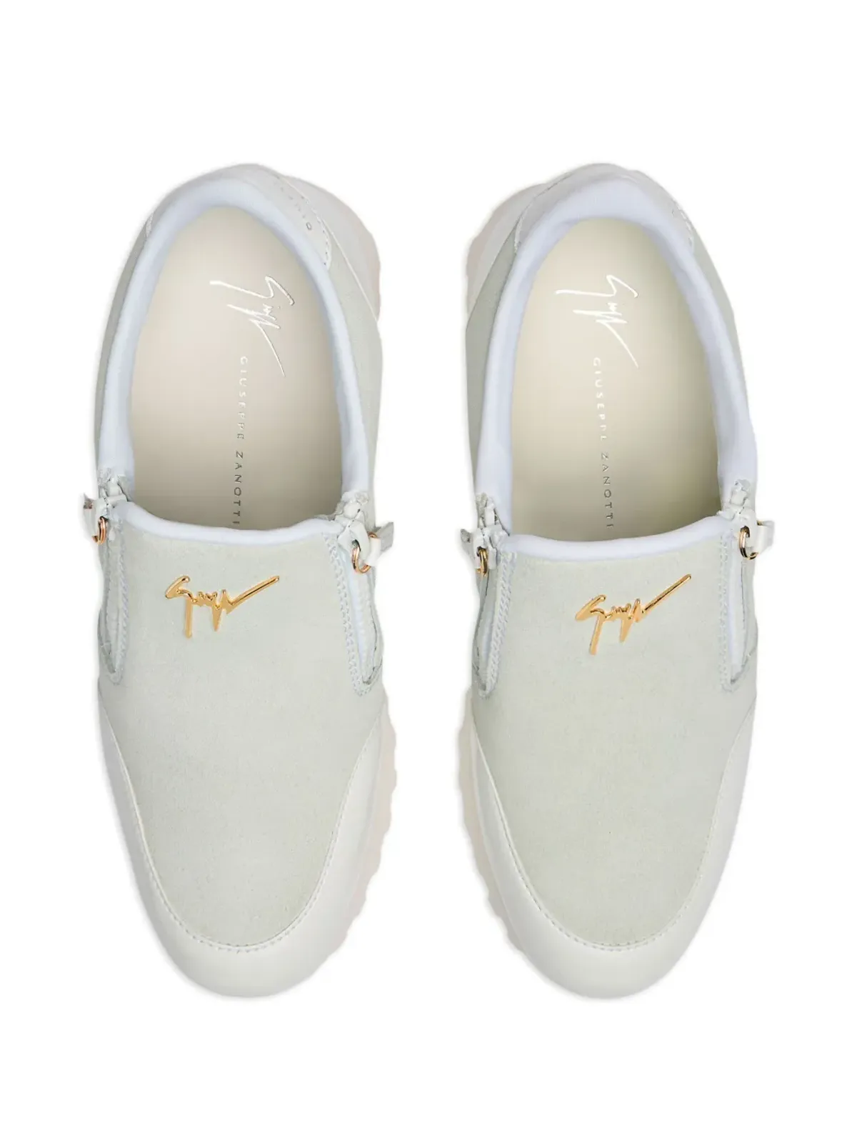 Giuseppe Zanotti イルデ・ラン スエードスニーカー - ホワイト - 画像4