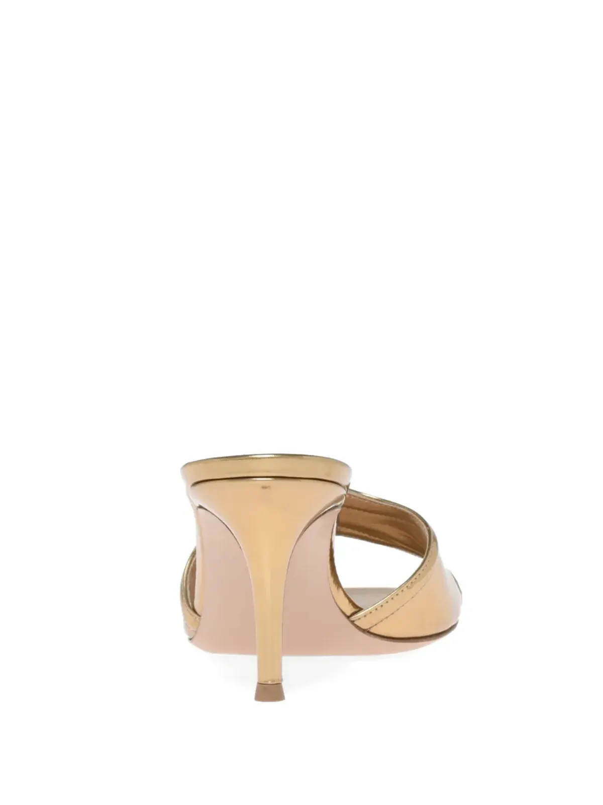 Gianvito Rossi Lucrezia 70mm メタリックエフェクト サンダル ゴールド - 画像3
