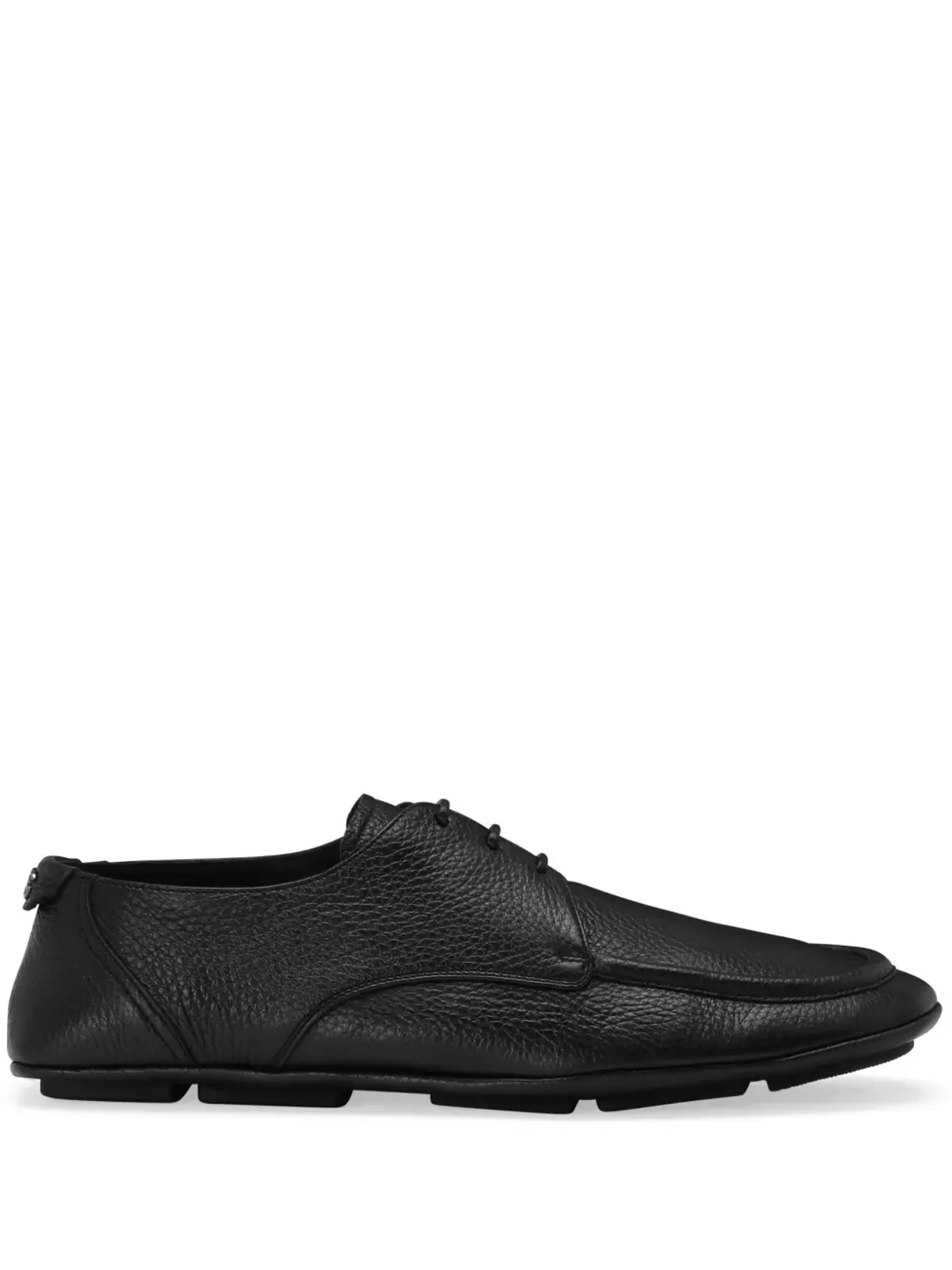Dolce & Gabbana ロゴプレート レザー ダービーシューズ - ブラック - 画像1