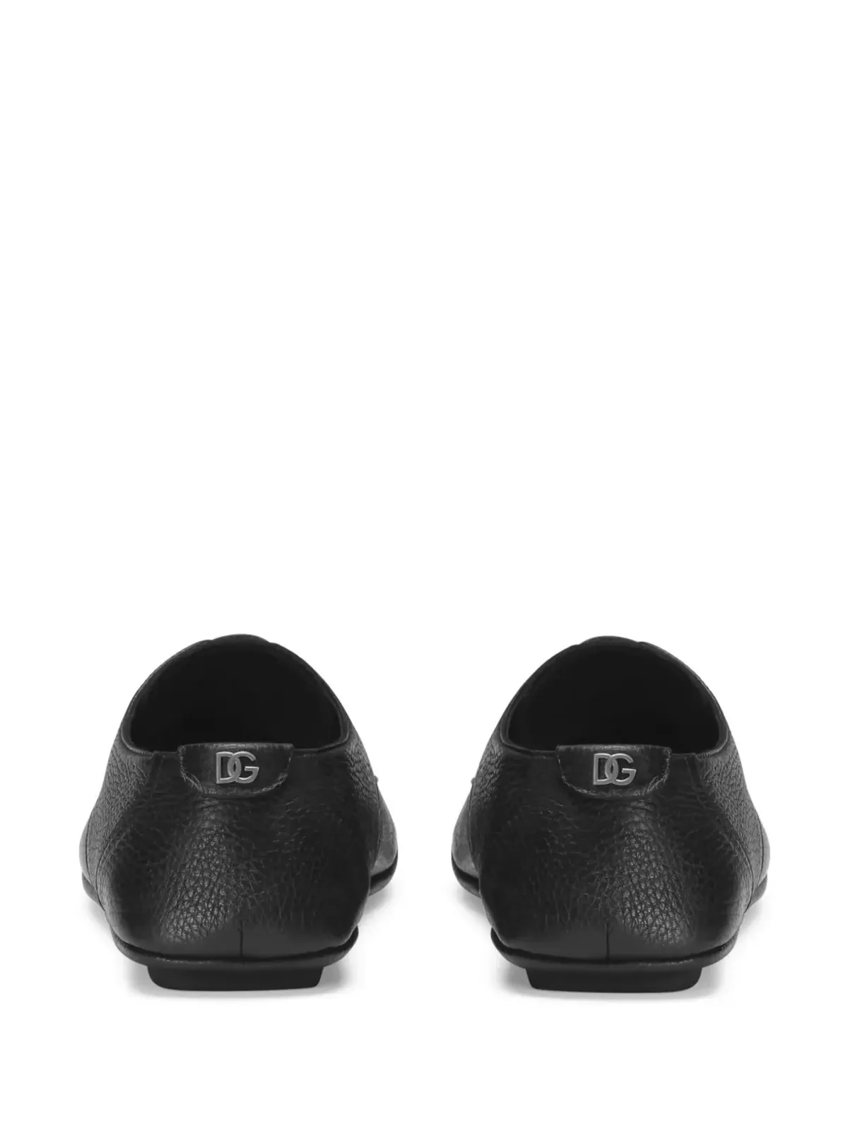 Dolce & Gabbana ロゴプレート レザー ダービーシューズ - ブラック - 画像3