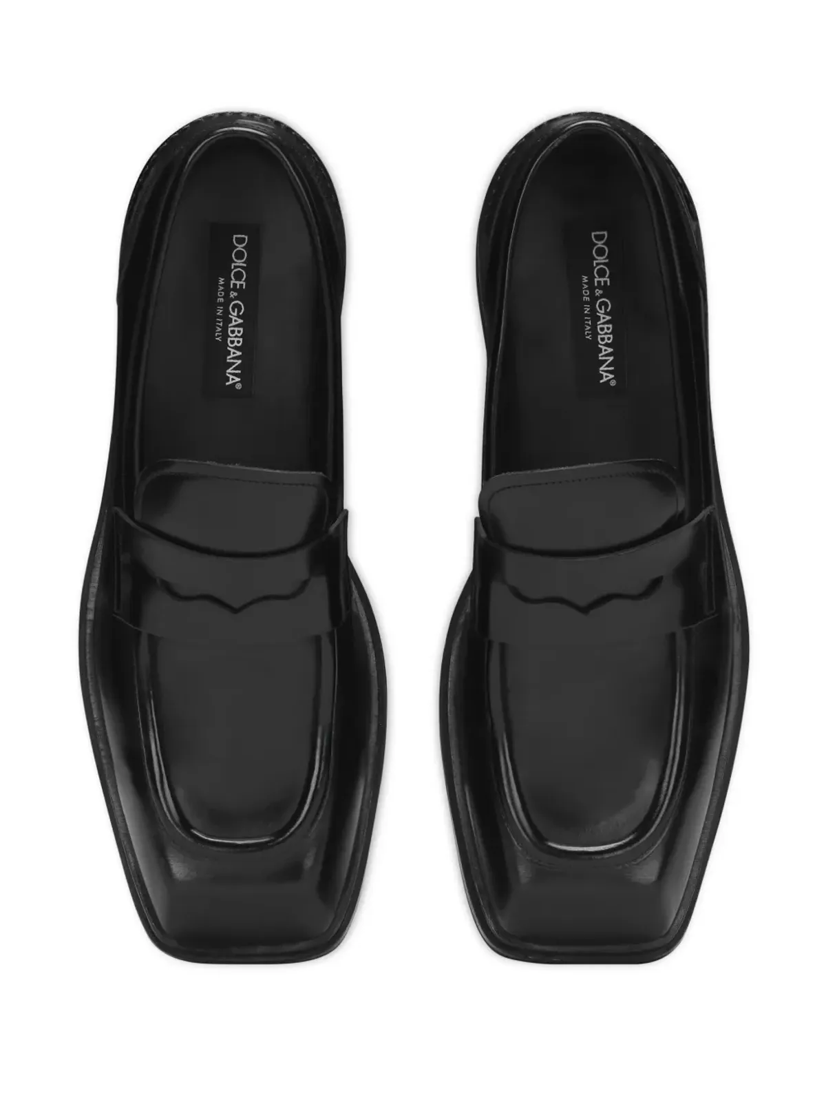 Dolce & Gabbana スクエアトゥ レザー ローファー - 画像4