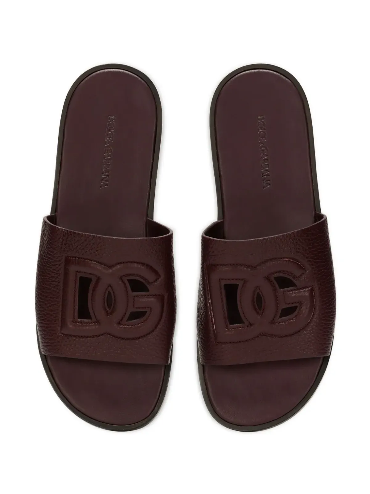 Dolce & Gabbana ロゴ入り鹿革サンダル - 画像4