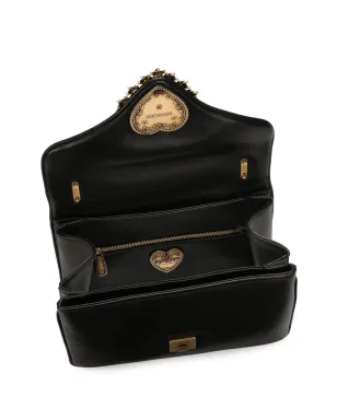 Dolce & Gabbana ミディアム Devotion レザー クロスボディ バッグ - ブラック - サムネイル4