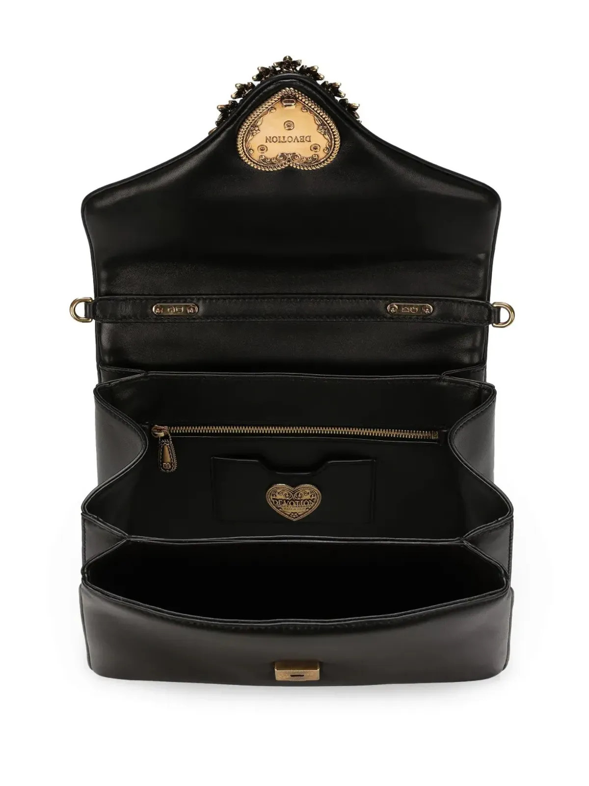 Dolce & Gabbana Devotion レザー トートバッグ - ブラック - 画像5