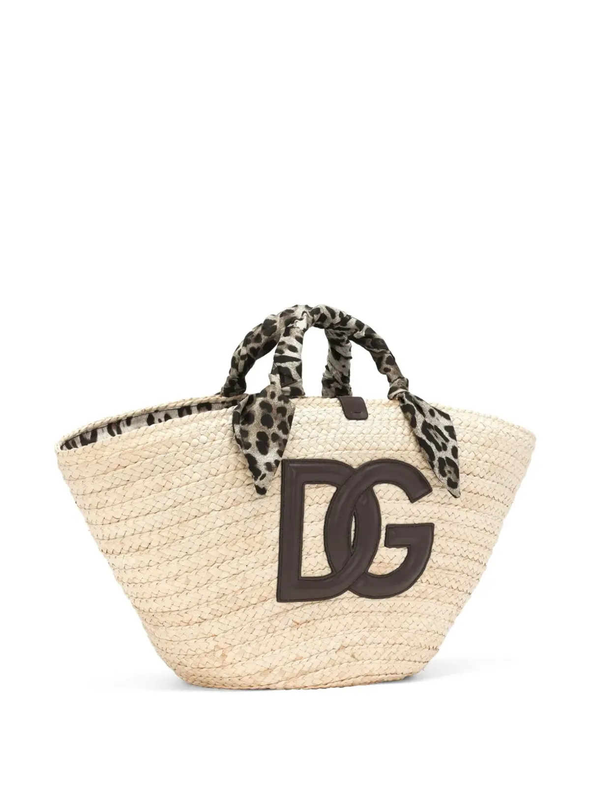 Dolce & Gabbana ミディアム Kendra ロゴパッチ トートバッグ - ナチュラル - 画像4