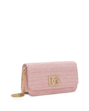 Dolce & Gabbana ロゴプレート クラッチバッグ ピンク - サムネイル4