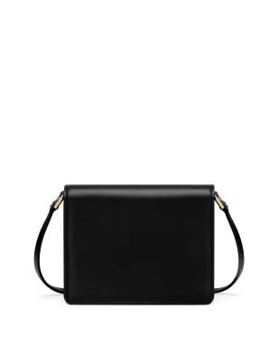 Dolce & Gabbana ロゴプレート付きレザー クロスボディバッグ - ブラック - サムネイル2