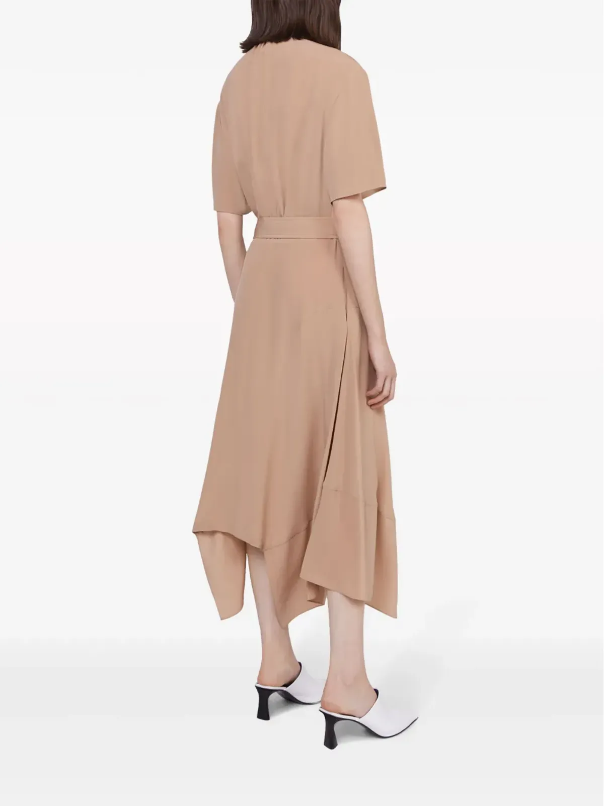 Stella McCartney シルクシャツミディドレス - ニュートラルカラー - 画像3