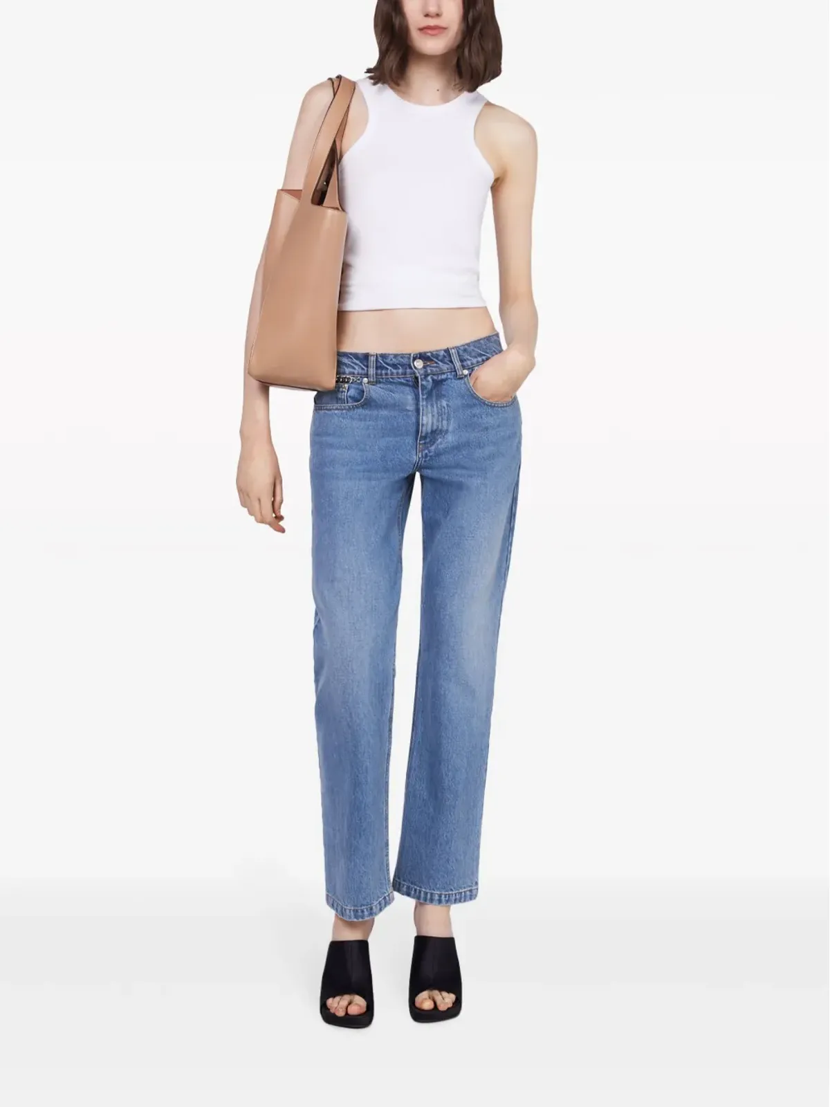 Stella McCartney ファラベラチェーン ストレートジーンズ - 画像2