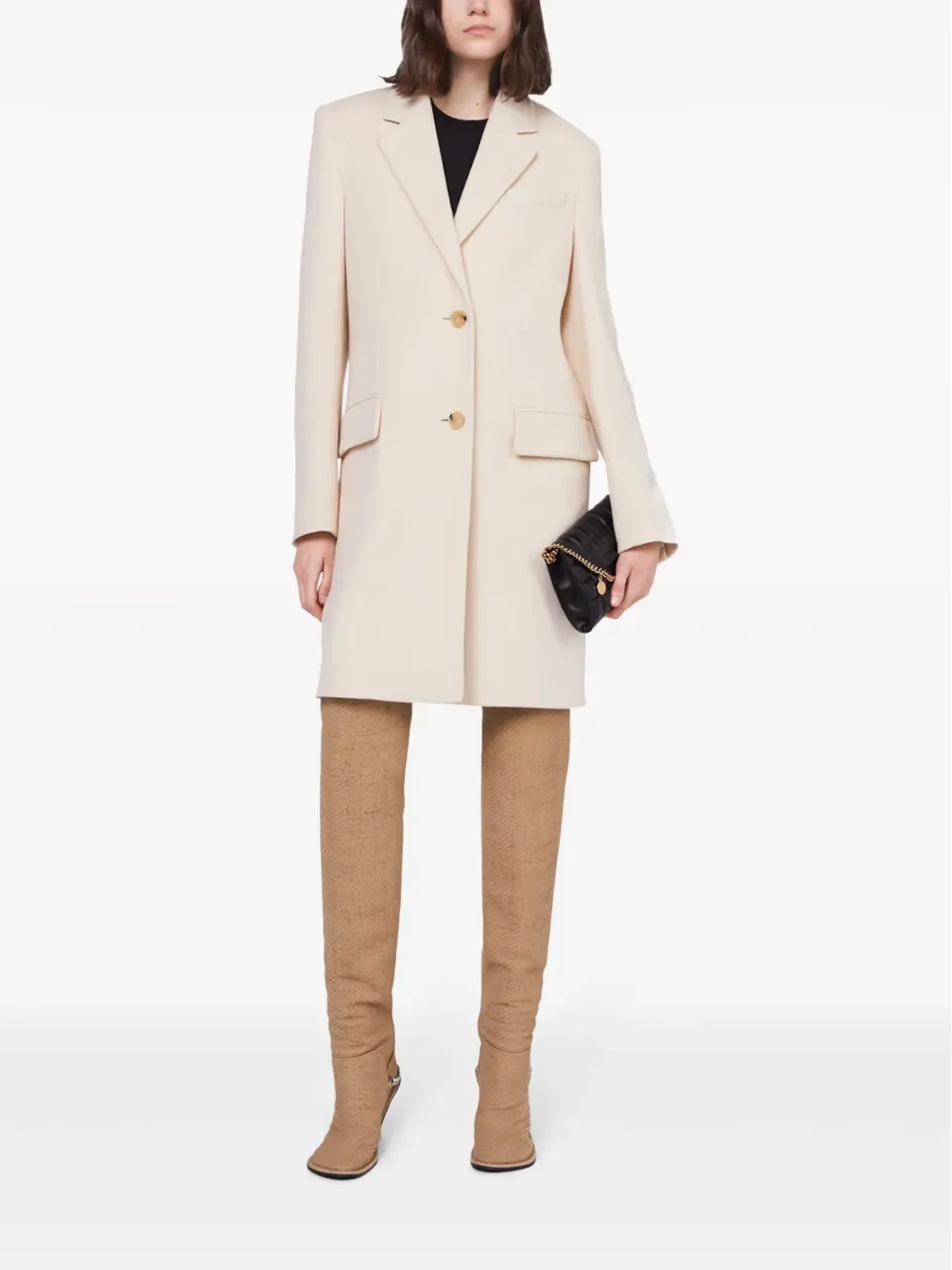Stella McCartney シングルブレスト ウールコート - 画像2