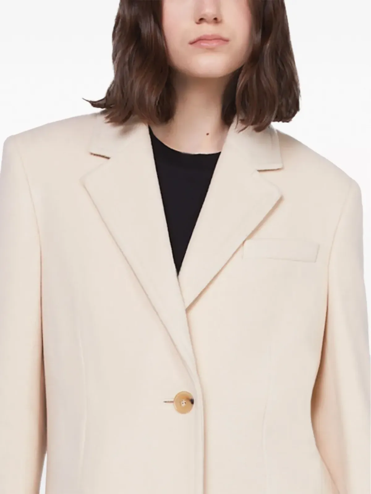 Stella McCartney シングルブレスト ウールコート - 画像4