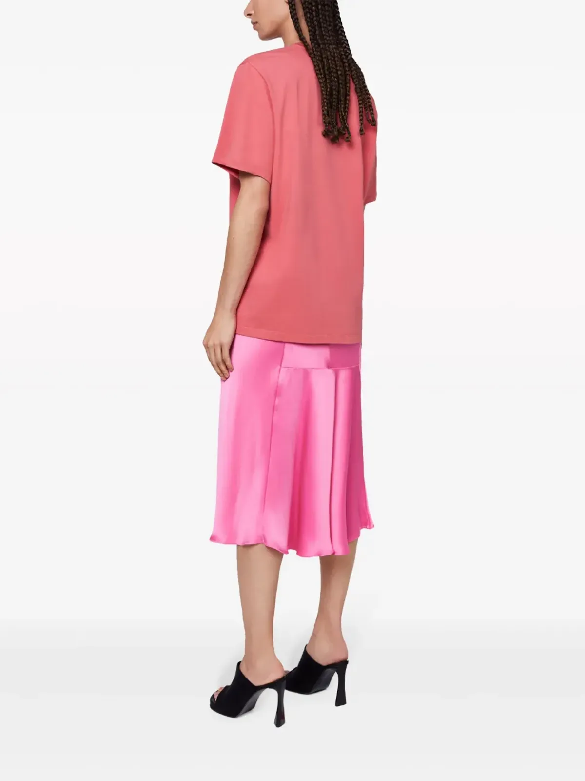 Stella McCartney ステラ アイコニックス ロゴプリント Tシャツ ピンク - 画像3