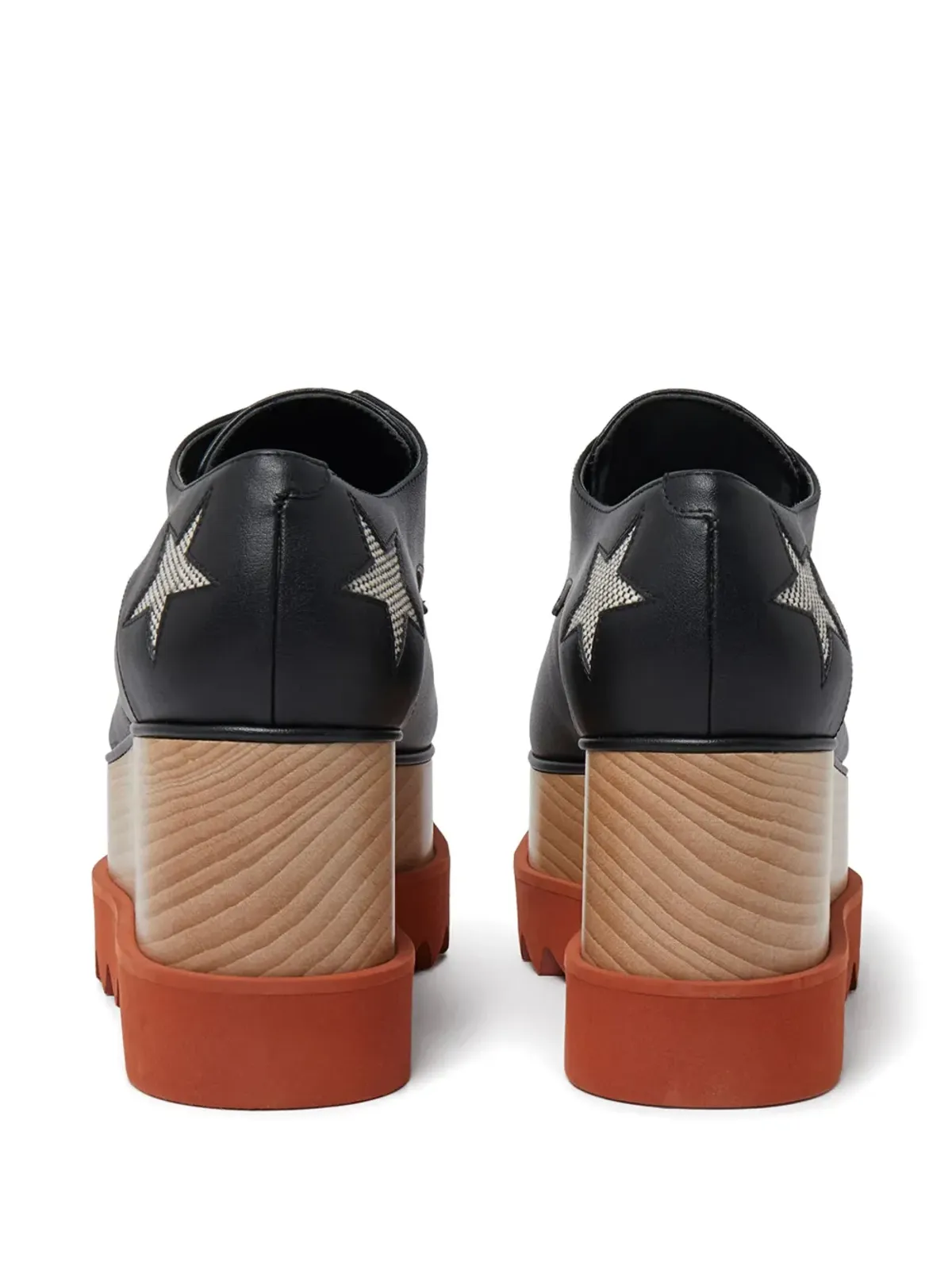 ビンテージ Stella McCartney エリース・スターズ プラットフォーム ブローグ ブラック - 画像3