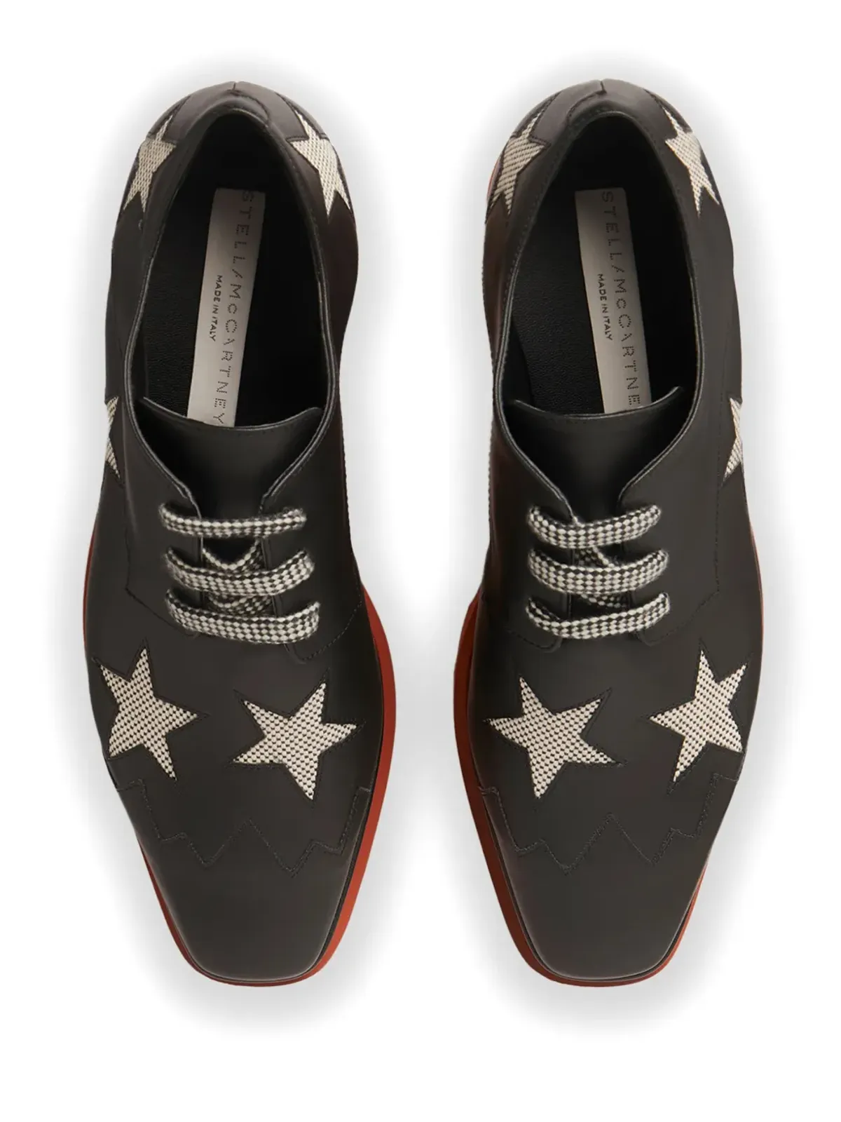 ビンテージ Stella McCartney エリース・スターズ プラットフォーム ブローグ ブラック - 画像4