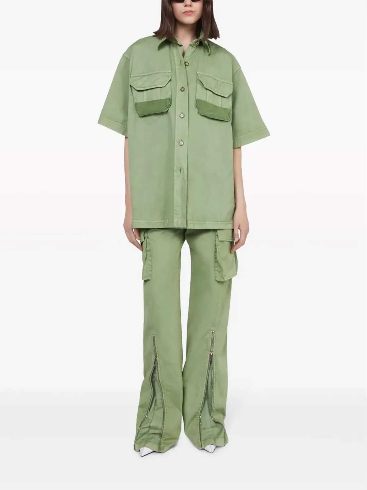 Stella McCartney ストレートレッグ コットンカーゴパンツ - 画像2