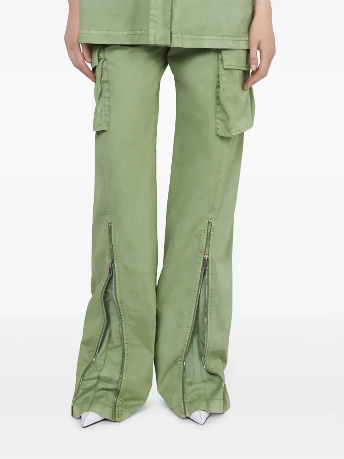 Stella McCartney ストレートレッグ コットンカーゴパンツ - 画像4