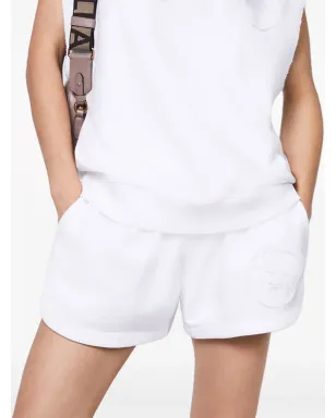 Stella McCartney S-Wave ジャージー ドローコード ショーツ - White - サムネイル4