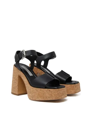 Stella McCartney Skyla コルク・プラットフォーム サンダル - ブラック - サムネイル2