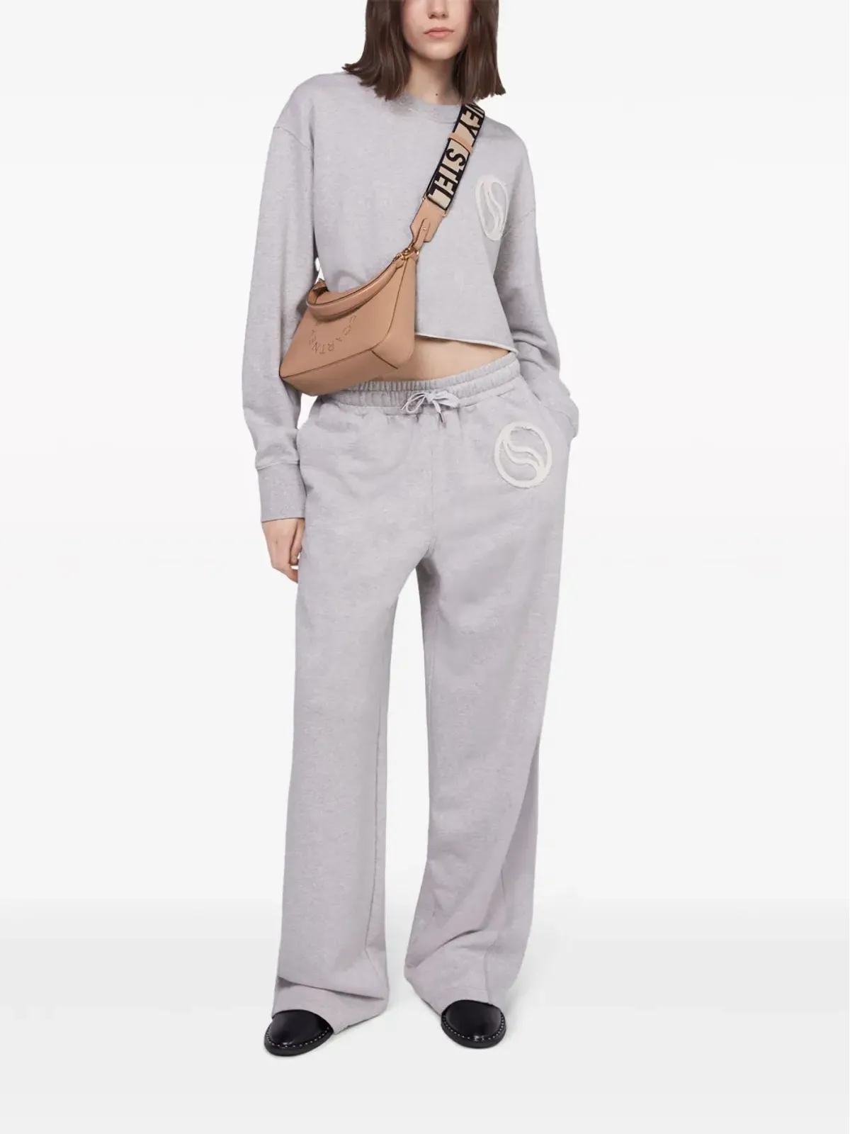 Stella McCartney S-Wave ドローストリング オーガニックコットン トラックパンツ - 画像2
