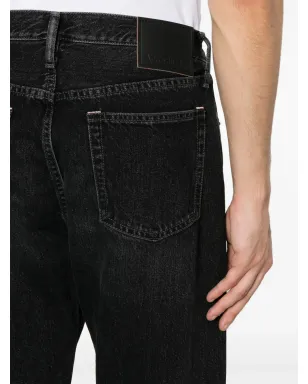 Acne Studios ミッドライズストレートジーンズ - ブラック - サムネイル5