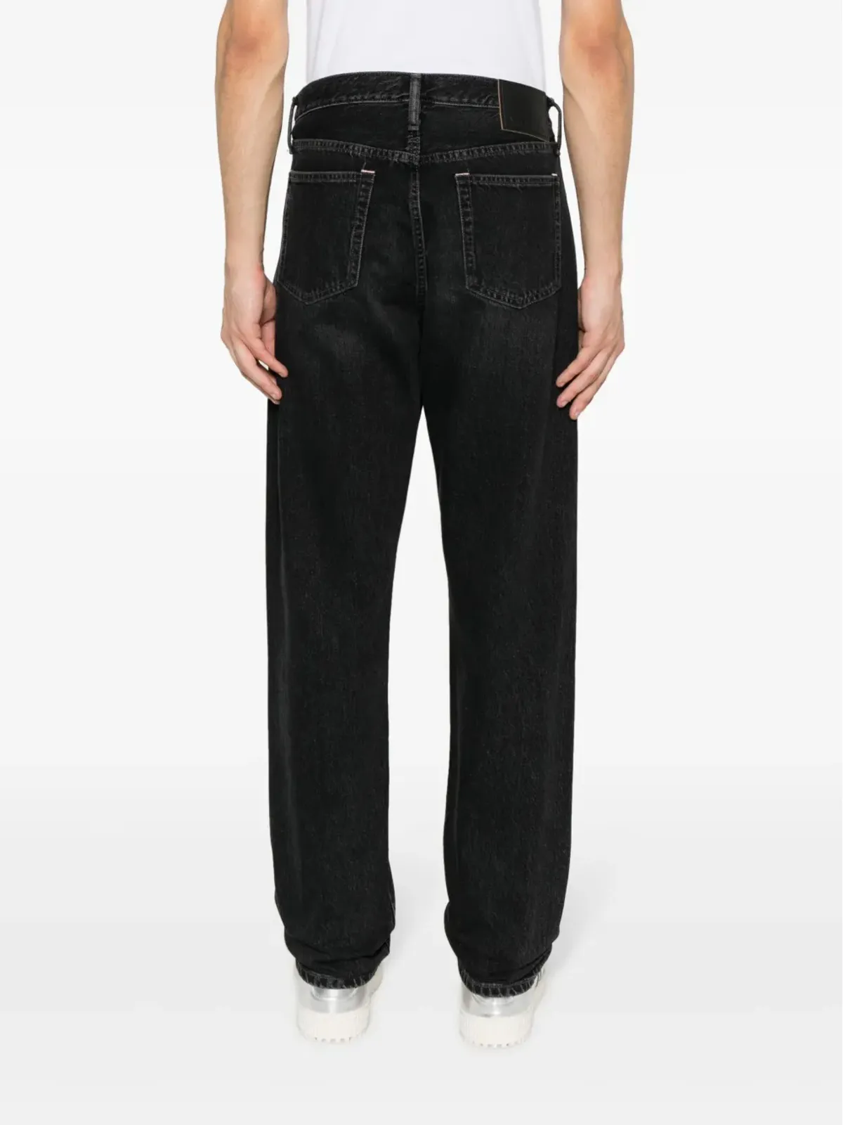 Acne Studios ミッドライズストレートジーンズ - ブラック - 画像4