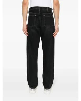 Acne Studios ミッドライズストレートジーンズ - ブラック - サムネイル4