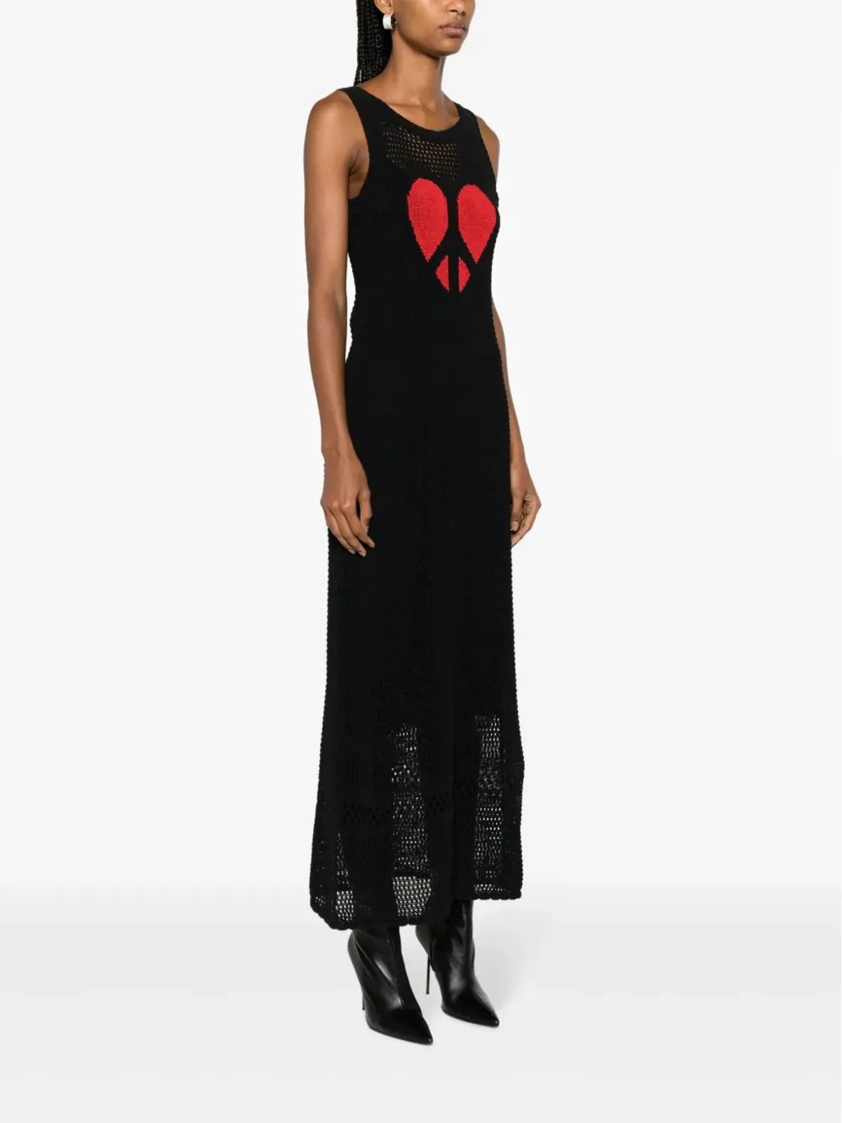 MOSCHINO JEANS ハート柄ニットドレス - 画像3