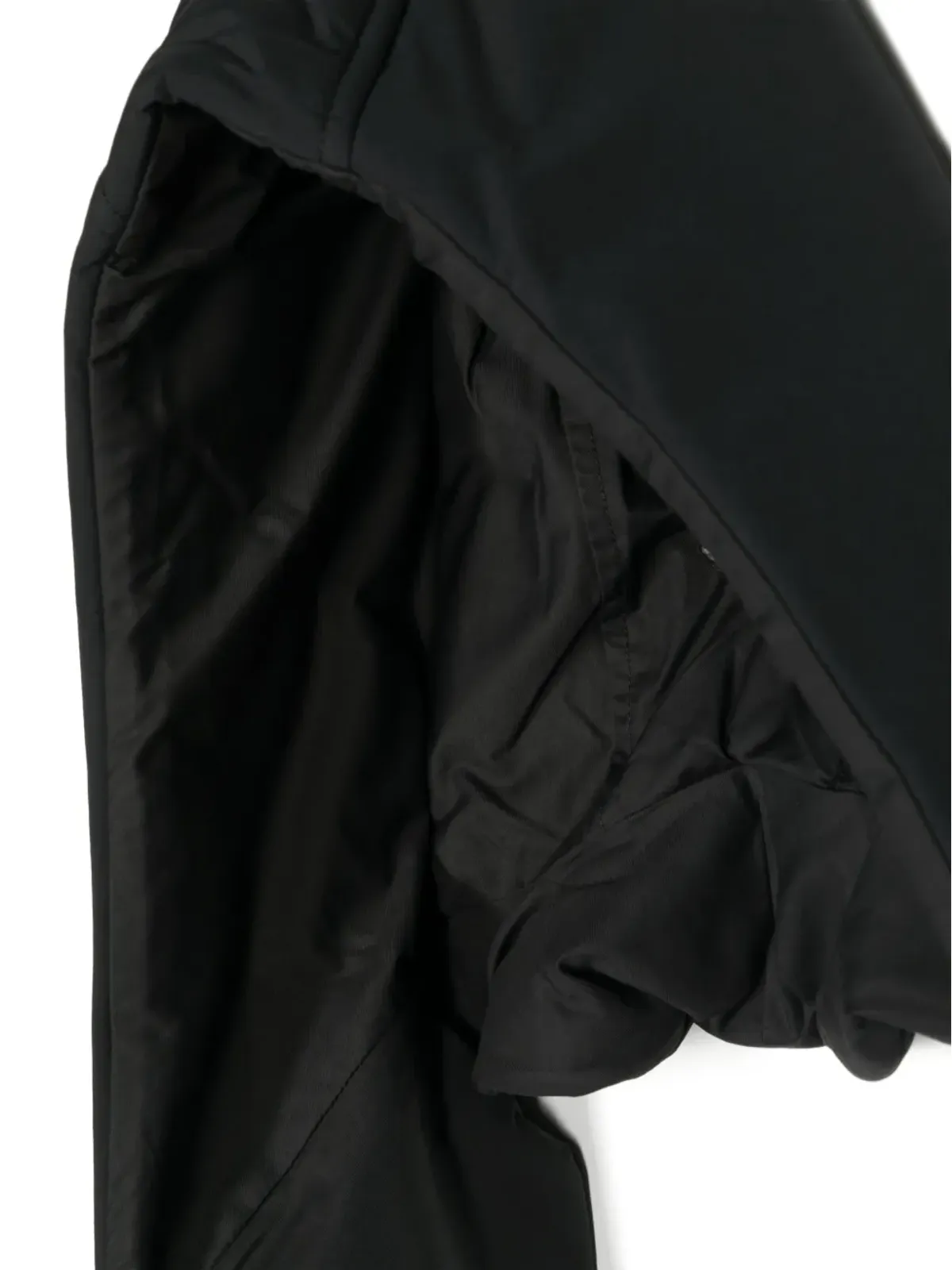 Maharishi 黒のパッド入りフード付きスカーフ - 画像2