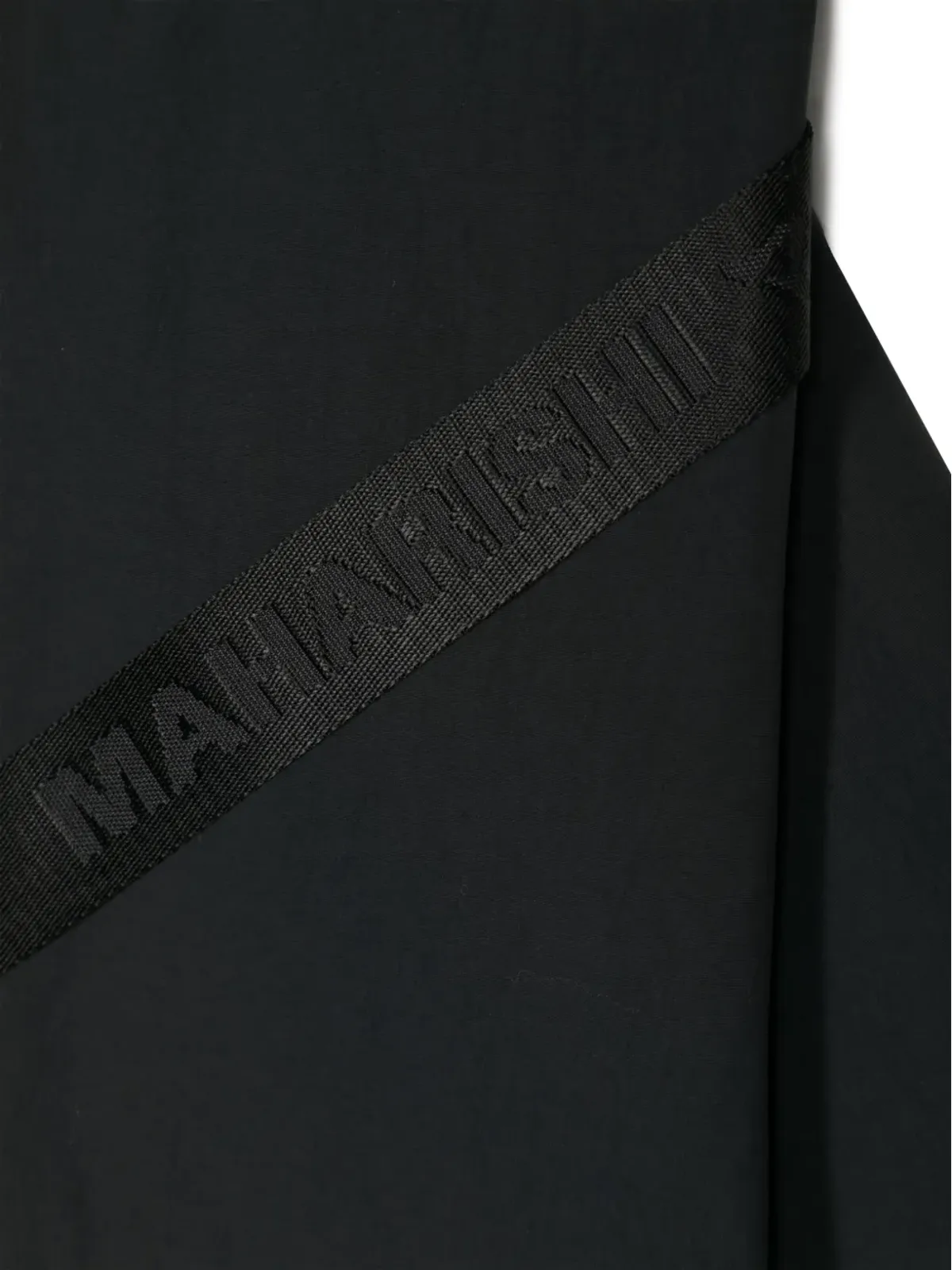 Maharishi 黒のパッド入りフード付きスカーフ - 画像3