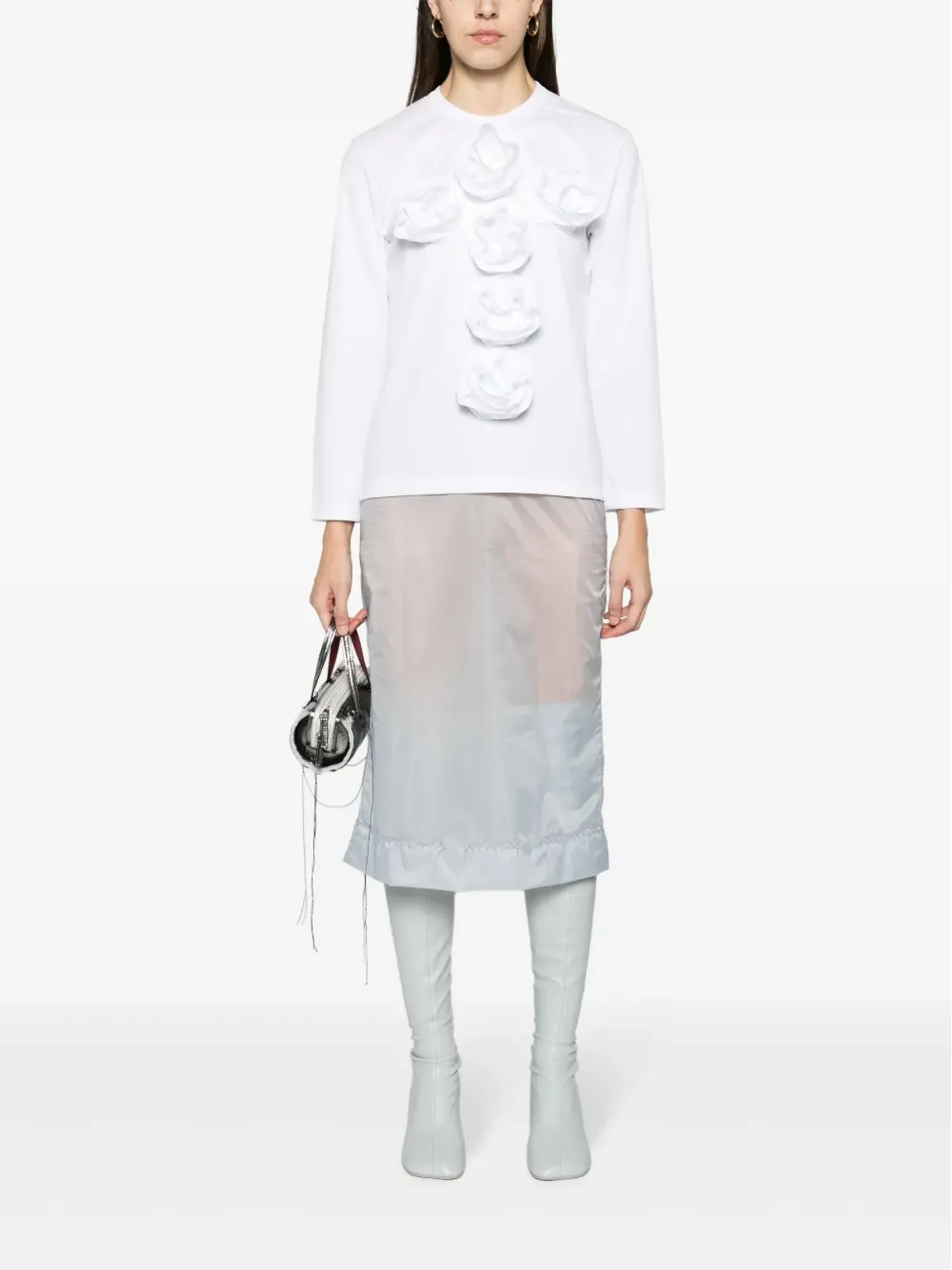 Maison Margiela インサイドアウト ペンシルスカート - ブルー - 画像2