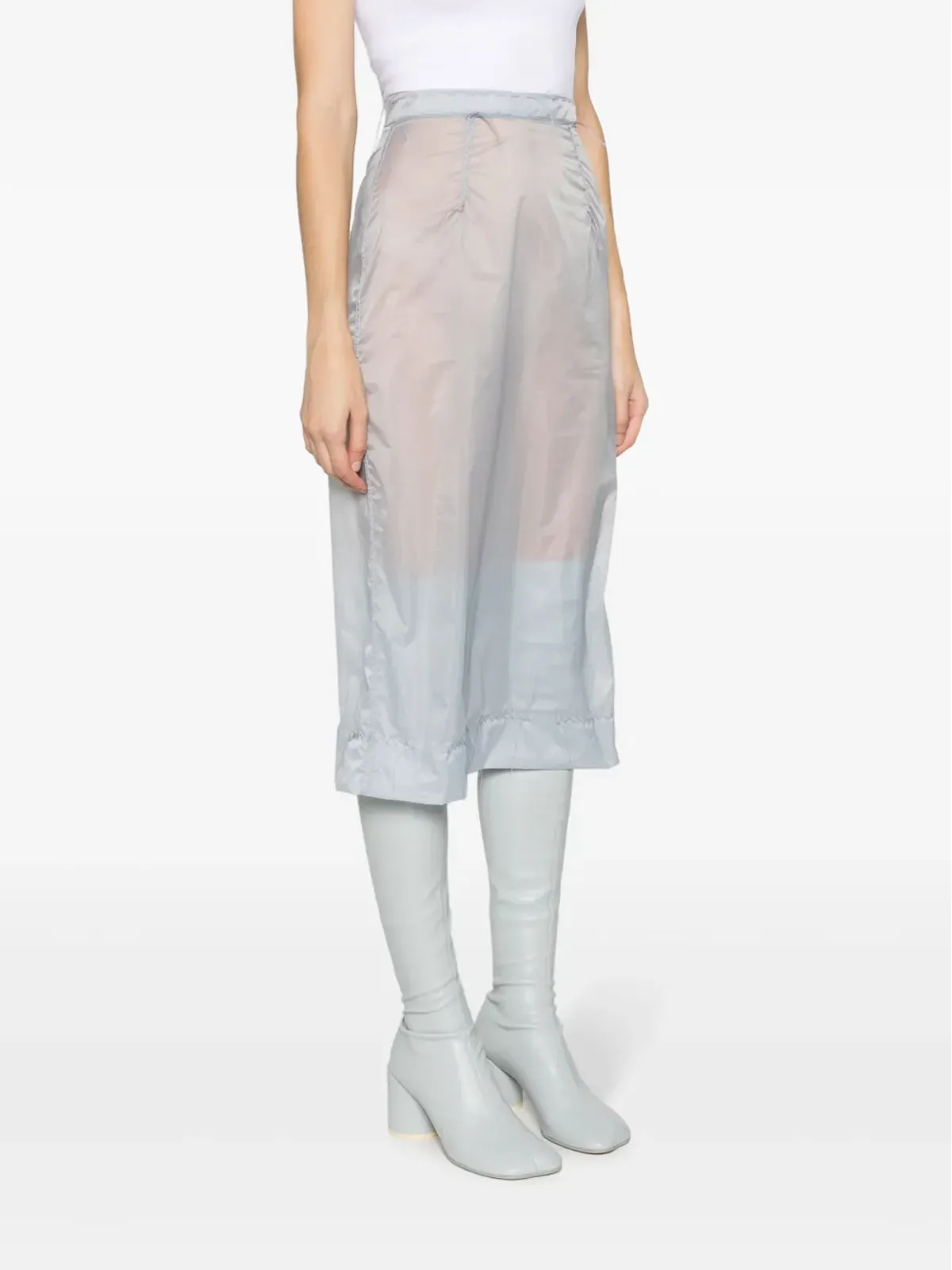 Maison Margiela インサイドアウト ペンシルスカート - ブルー - 画像3