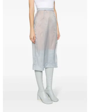 Maison Margiela インサイドアウト ペンシルスカート - ブルー - サムネイル3