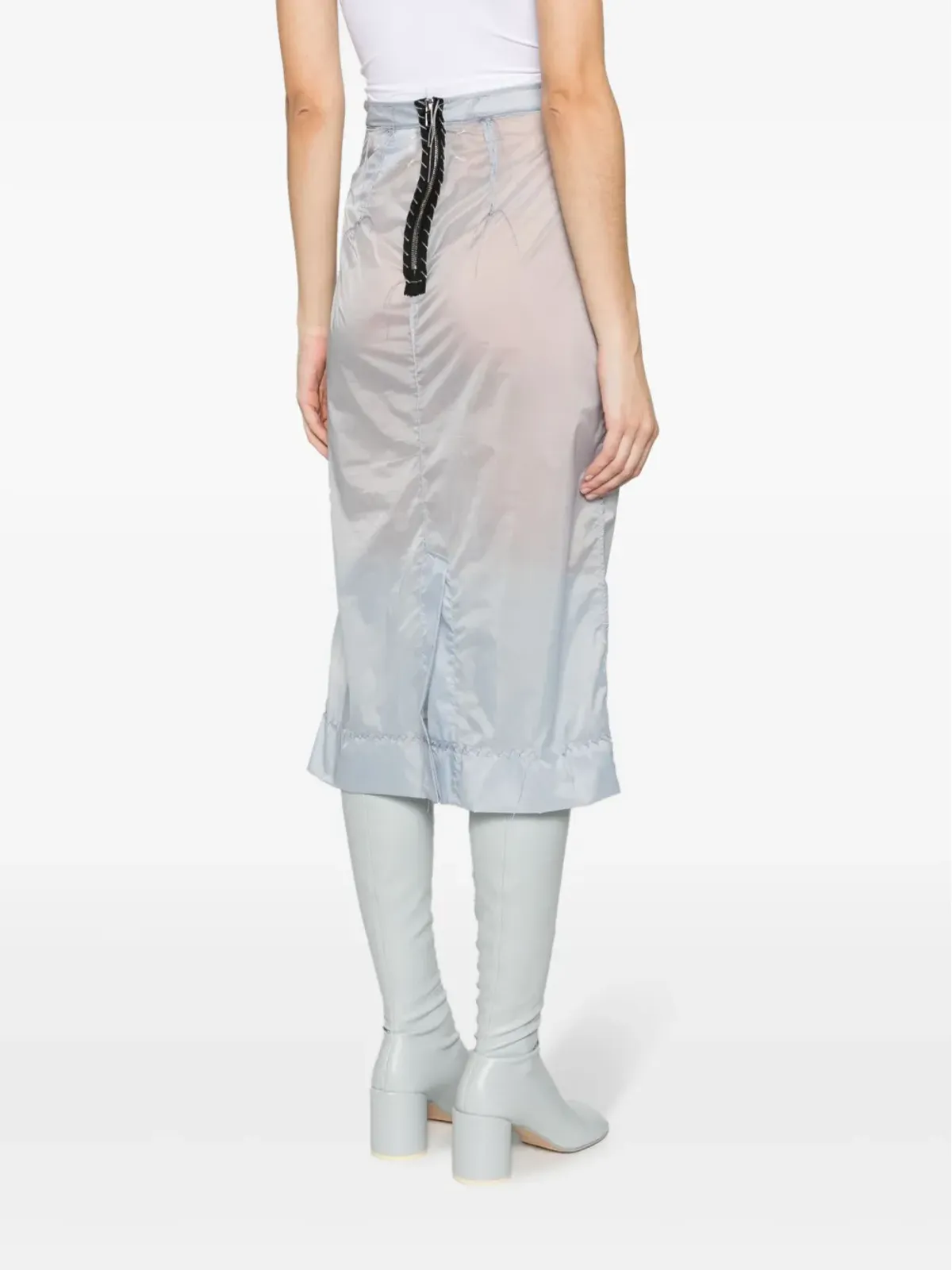 Maison Margiela インサイドアウト ペンシルスカート - ブルー - 画像4