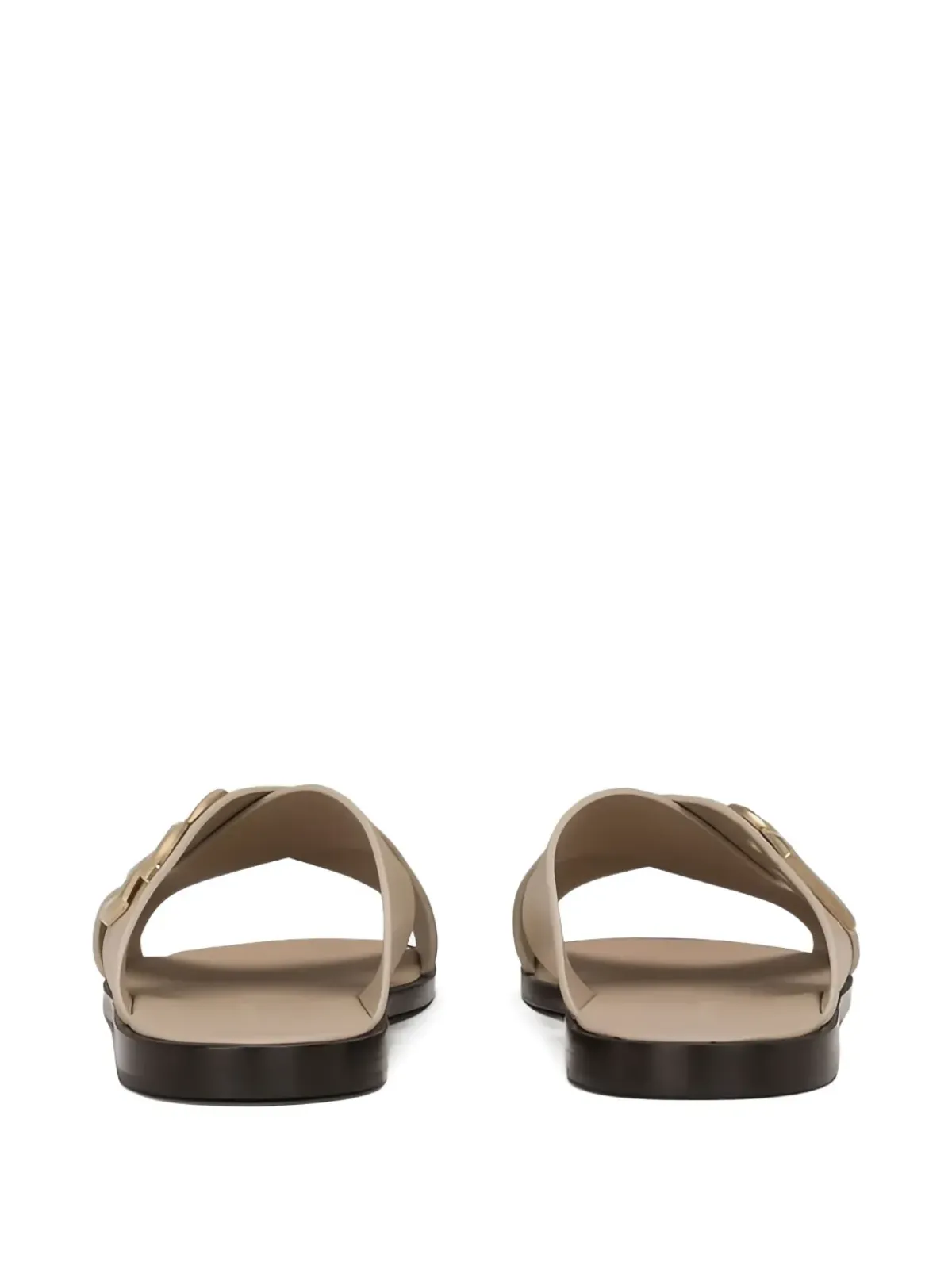 Dolce & Gabbana DG-logo レザーサンダル - ニュートラルカラー - 画像3