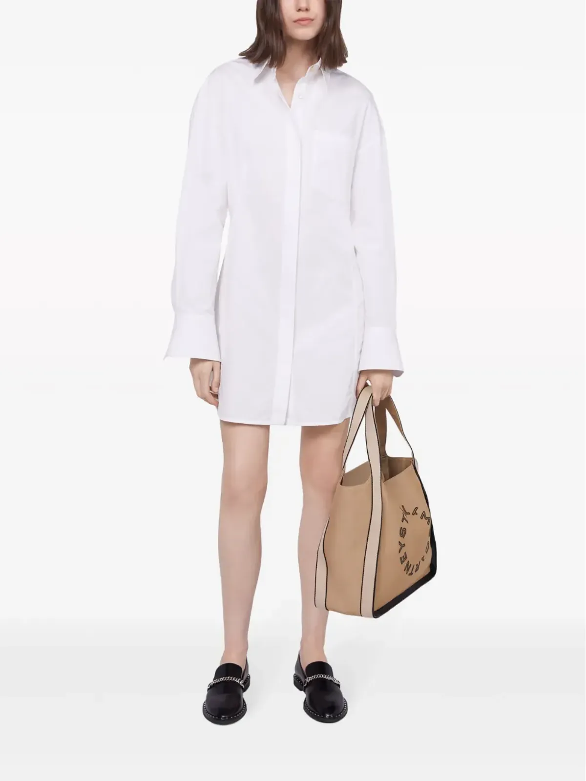 Stella McCartney ポプリンシャツミニドレス - ホワイト - 画像2