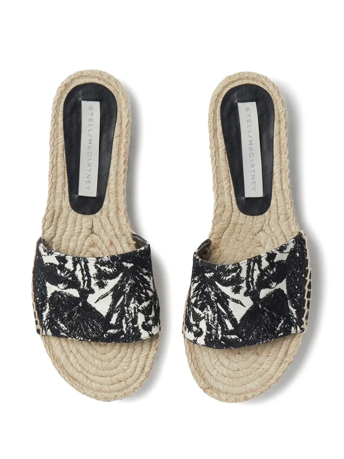Stella McCartney Gaia Moth エスパドリーユ・スライド ネュートラルカラー - 画像4