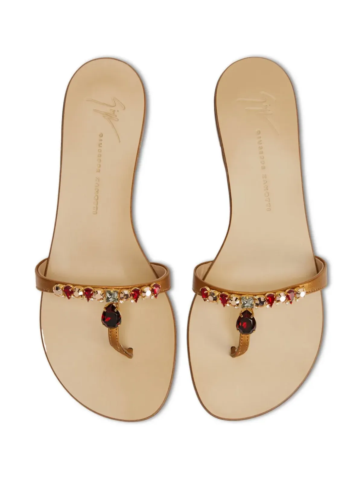 Giuseppe Zanotti Katisha レザーサンダル - ブラウン - 画像4