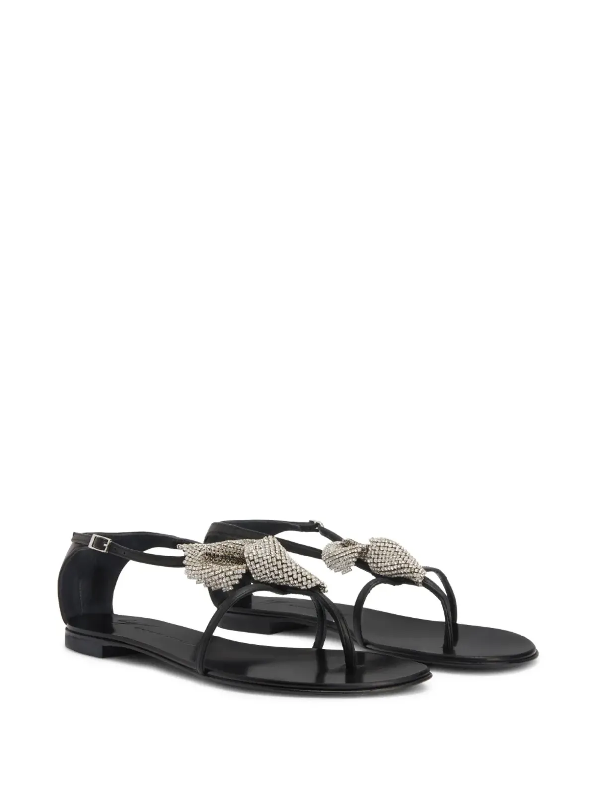 Giuseppe Zanotti Calla Flowers サンダル - ブラック - 画像2