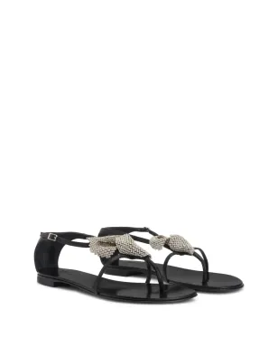 Giuseppe Zanotti Calla Flowers サンダル - ブラック - サムネイル2