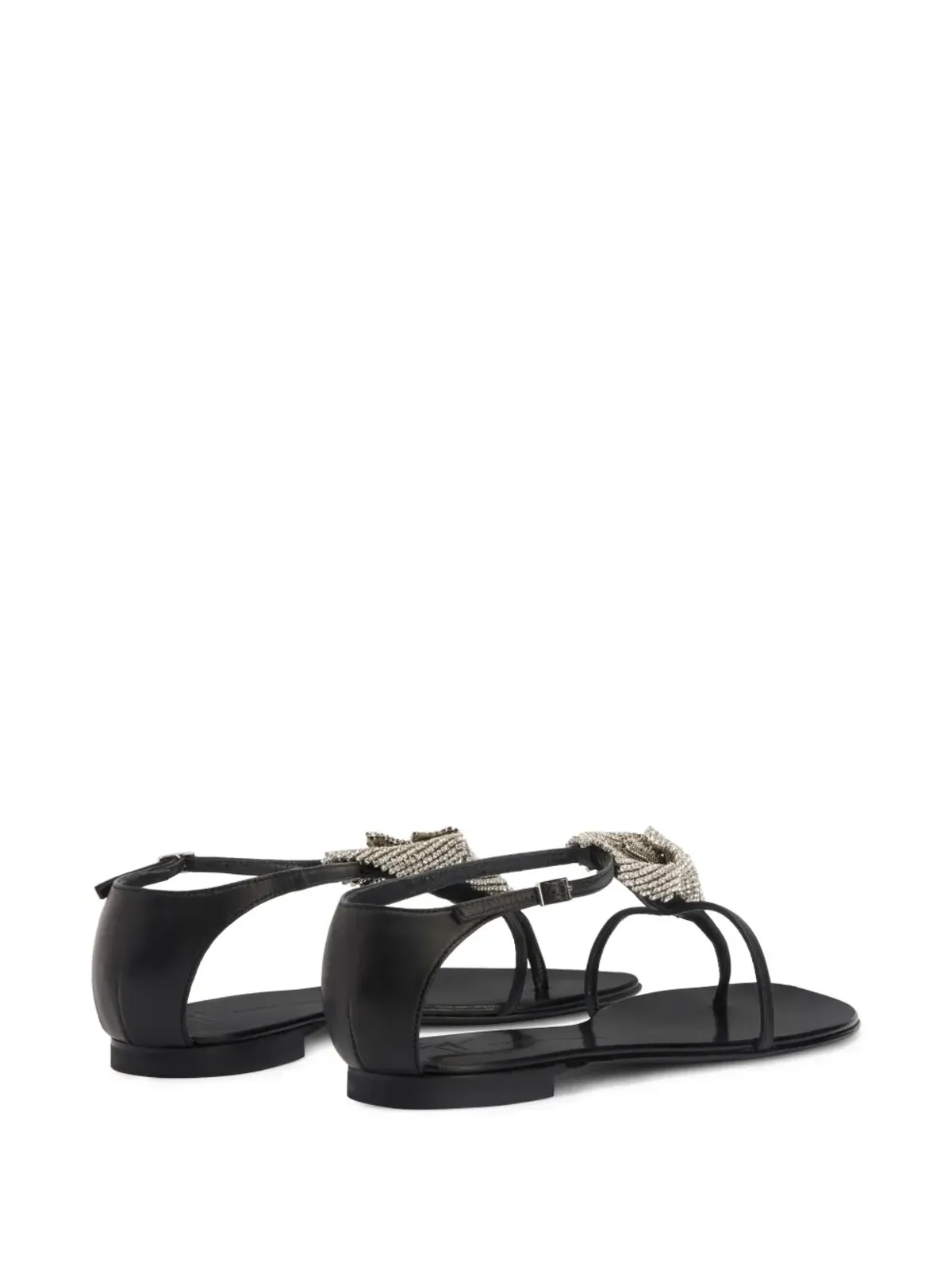 Giuseppe Zanotti Calla Flowers サンダル - ブラック - 画像3